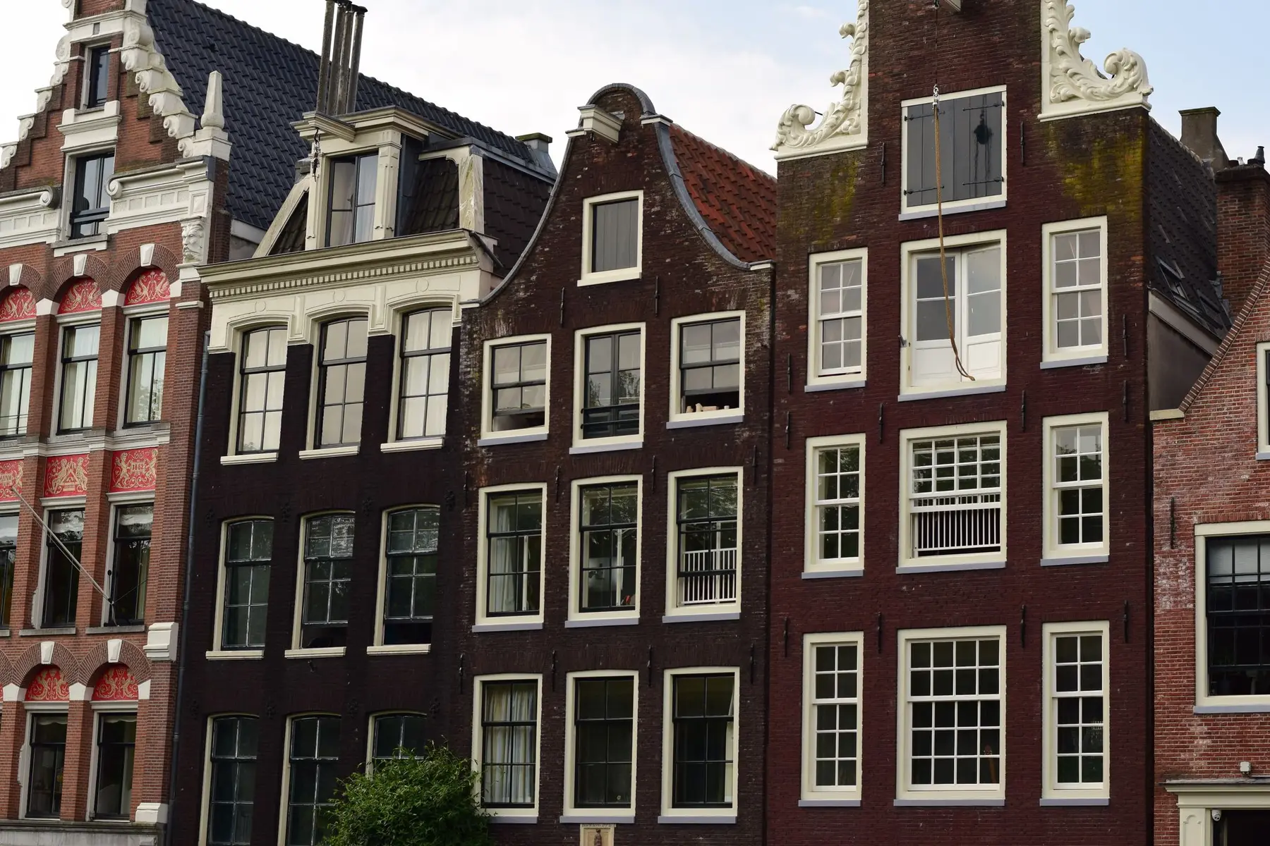 Historische grachtenpanden in Amsterdam